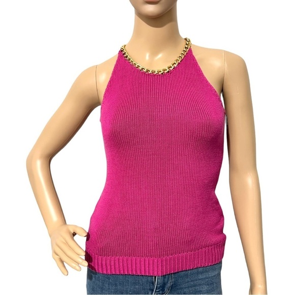 Michael Kors Fuchsia Sleeveless Knit Top Size S - Picture 1 of 7